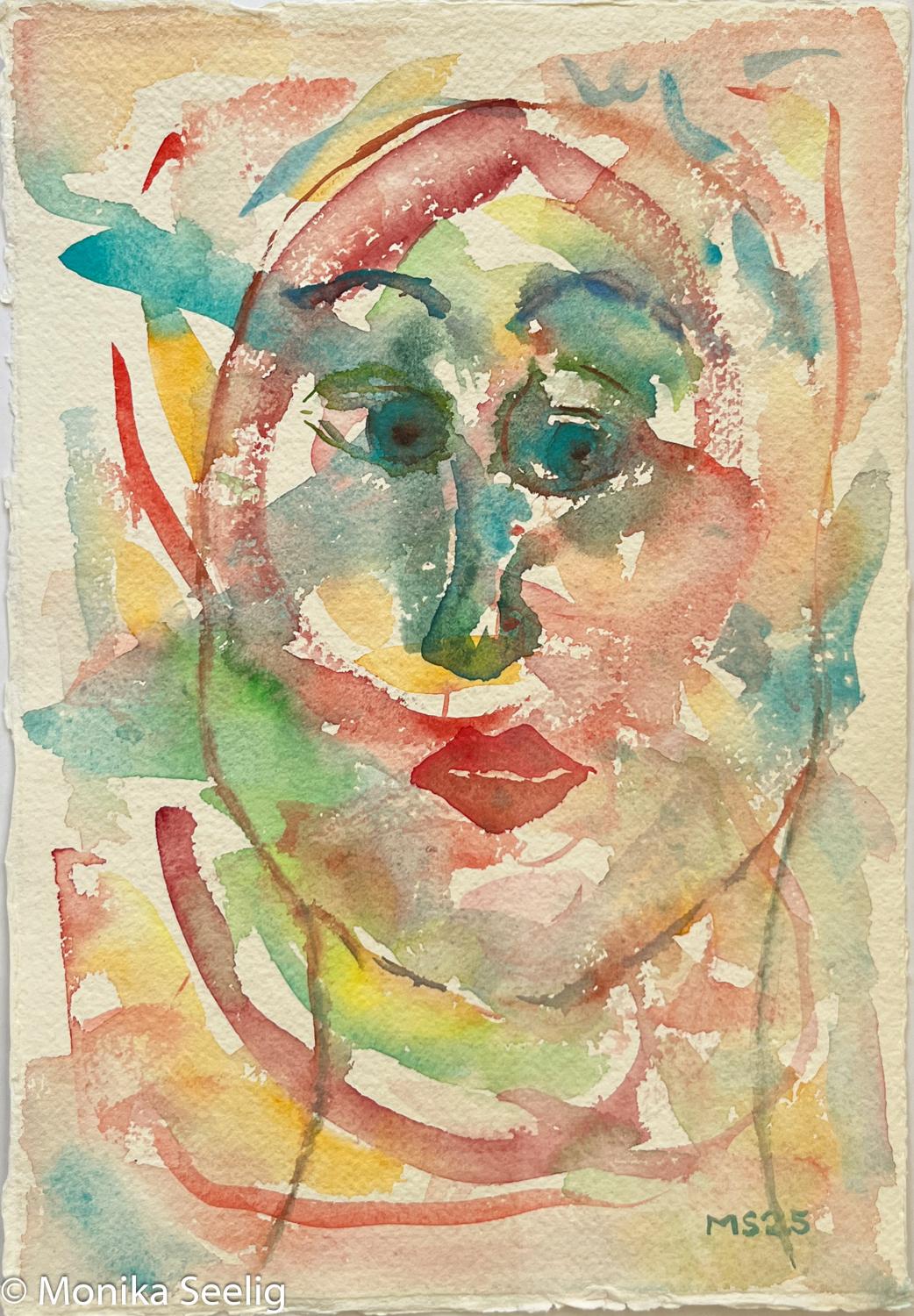 La Maga della Versilia  - watercolour on handmade paper , 29x20cm , 2025 , (AQ2025080101)