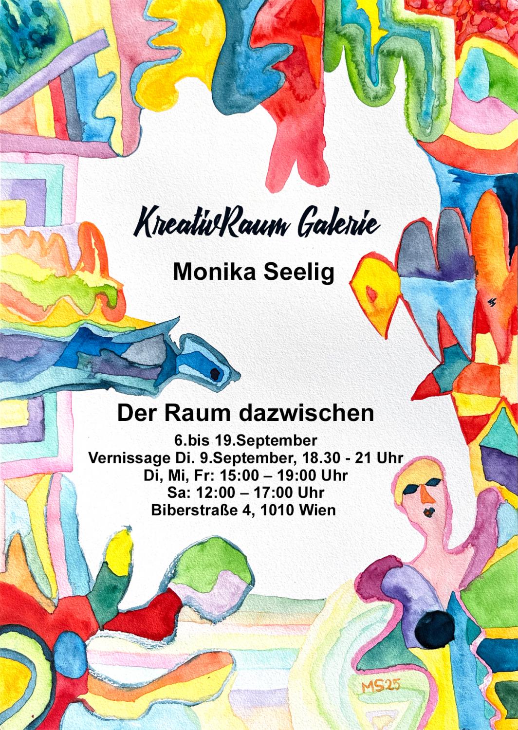 KreativRaum Galerie - Der Raum dazwischen - 6.bis 19.September 2025 - Biberstraße 4, 1010 Wien - Watercolour , 2025 , (DerRaumDazwischen01)